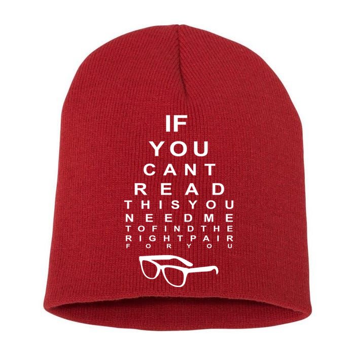If You Cant Read This You Need Me To Find The Right Pair For You Short Acrylic Beanie