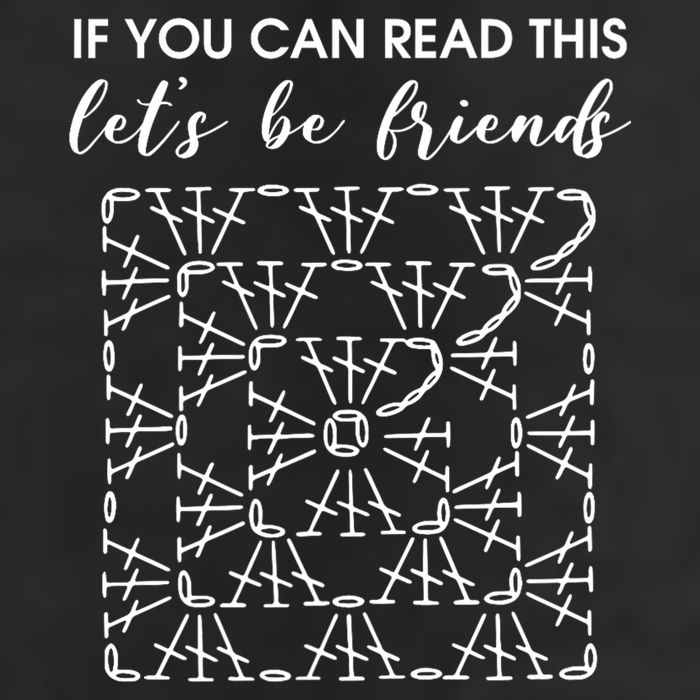 If You Can Read This Lets Be Friends Crochet Golf Towel