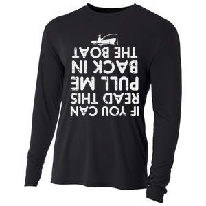 If You Can Read This Pull Be Back Boat Fishing Cooling Performance Long Sleeve Crew