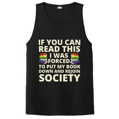 If You Can Read The I Was Forced To Put My Book Down And Rejoin Society PosiCharge Competitor Tank