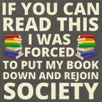 If You Can Read The I Was Forced To Put My Book Down And Rejoin Society Cotton Canvas Backpack