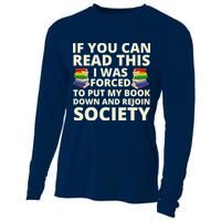 If You Can Read The I Was Forced To Put My Book Down And Rejoin Society Cooling Performance Long Sleeve Crew