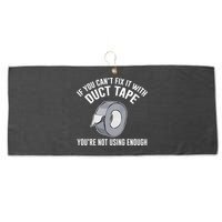 If You Can't Fix It With Duct Tape Funny Gift Large Microfiber Waffle Golf Towel