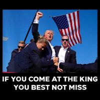 If You Come At The King You Best Not Miss Trump Shot Fist Cooling Performance Crew T-Shirt