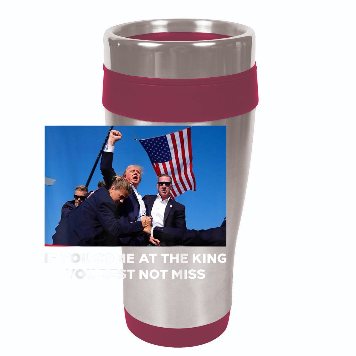 If You Come At The King You Best Not Miss Trump Shot Fist 15oz Campfire Ceramic Mug
