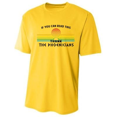 If You Can Read This Thank Phoenicians Reading Performance Sprint T-Shirt