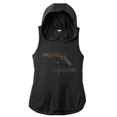 If You Can Read This Cc Essentials Classical Conversations Ladies PosiCharge Tri-Blend Wicking Draft Hoodie Tank