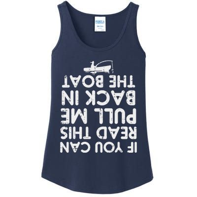 If You Can Read This Pull Be Back Boat Fishing Ladies Essential Tank