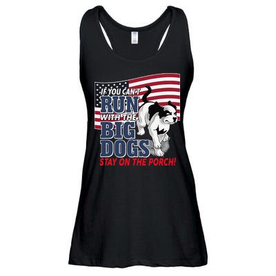 If You Cant Run With Big Dog Stay On Porch Ladies Essential Flowy Tank