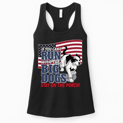 If You Cant Run With Big Dog Stay On Porch Womens Tank Top