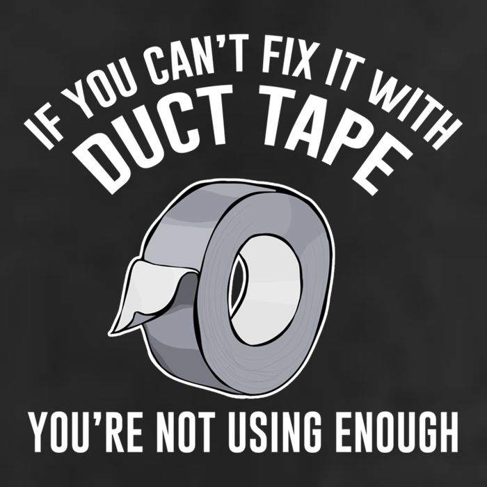 If You Can't Fix It With Duct Tape Funny Meaningful Gift Garment-Dyed Fleece Hoodie
