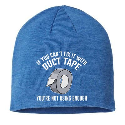 If You Can't Fix It With Duct Tape Funny Meaningful Gift Sustainable Beanie