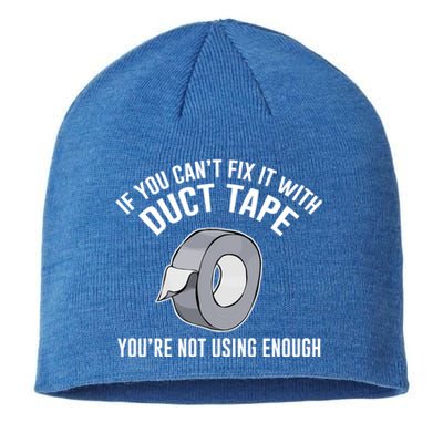 If You Can't Fix It With Duct Tape Funny Meaningful Gift Sustainable Beanie