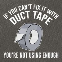 If You Can't Fix It With Duct Tape Funny Meaningful Gift Cotton Canvas Backpack