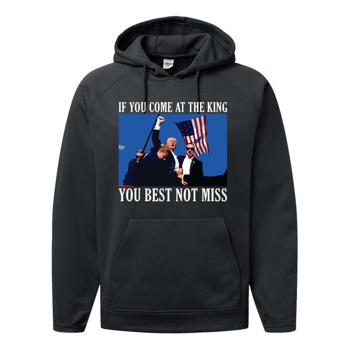 If You Come At The King You Best Not Miss Performance Fleece Hoodie