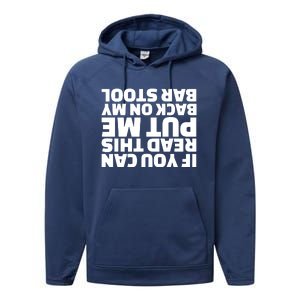 If You Can Read This Put Me Back Performance Fleece Hoodie