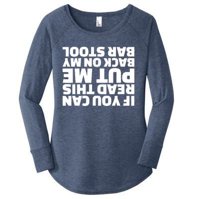 If You Can Read This Put Me Back Women's Perfect Tri Tunic Long Sleeve Shirt