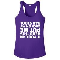 If You Can Read This Put Me Back Ladies PosiCharge Competitor Racerback Tank