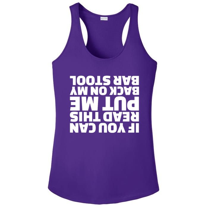 If You Can Read This Put Me Back Ladies PosiCharge Competitor Racerback Tank