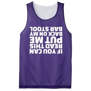 If You Can Read This Put Me Back Mesh Reversible Basketball Jersey Tank