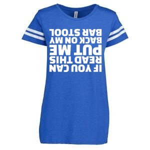 If You Can Read This Put Me Back Enza Ladies Jersey Football T-Shirt