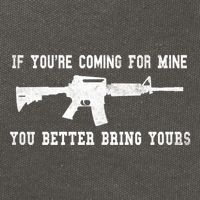 If Youre Coming For Mine You Better Bring Yours Ar15 Gun Meaningful Gift Cotton Canvas Backpack