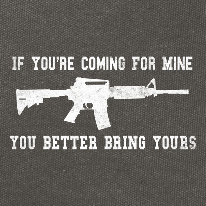 If Youre Coming For Mine You Better Bring Yours Ar15 Gun Meaningful Gift Cotton Canvas Backpack