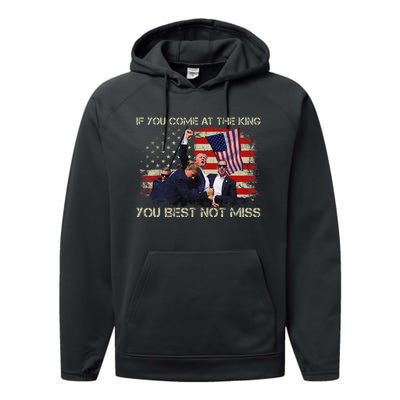 If You Come At The King DonT Miss Performance Fleece Hoodie