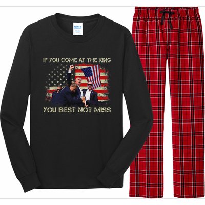 If You Come At The King DonT Miss Long Sleeve Pajama Set