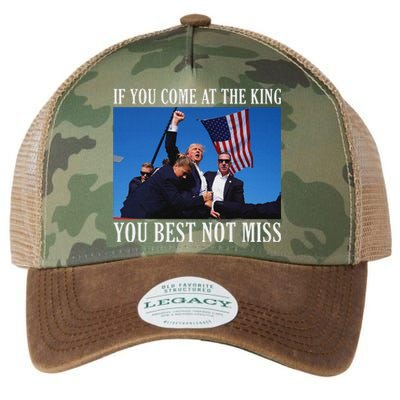 If You Come At The King You Best Not Miss Bold Legacy Tie Dye Trucker Hat