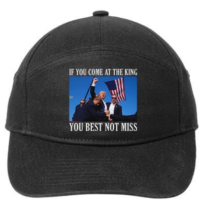 If You Come At The King You Best Not Miss Bold 7-Panel Snapback Hat