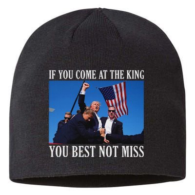 If You Come At The King You Best Not Miss Bold Sustainable Beanie