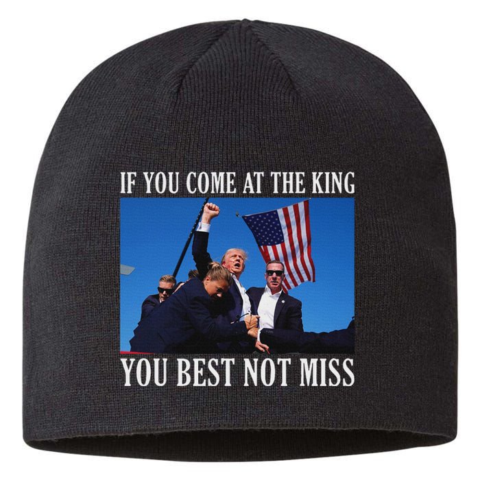 If You Come At The King You Best Not Miss Bold Sustainable Beanie