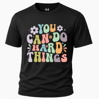 Inspirational You Can Do Hard Things Cooling Performance Crew T-Shirt