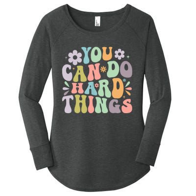 Inspirational You Can Do Hard Things Women's Perfect Tri Tunic Long Sleeve Shirt