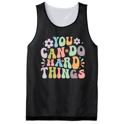 Inspirational You Can Do Hard Things Mesh Reversible Basketball Jersey Tank