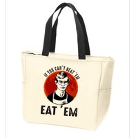If You Can Beat Em Eat Em Jeffrey Dahmer Zip Tote Bag