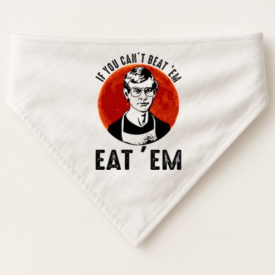 If You Can Beat Em Eat Em Jeffrey Dahmer USA-Made Doggie Bandana