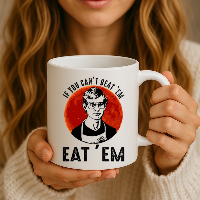 If You Can Beat Em Eat Em Jeffrey Dahmer Mug