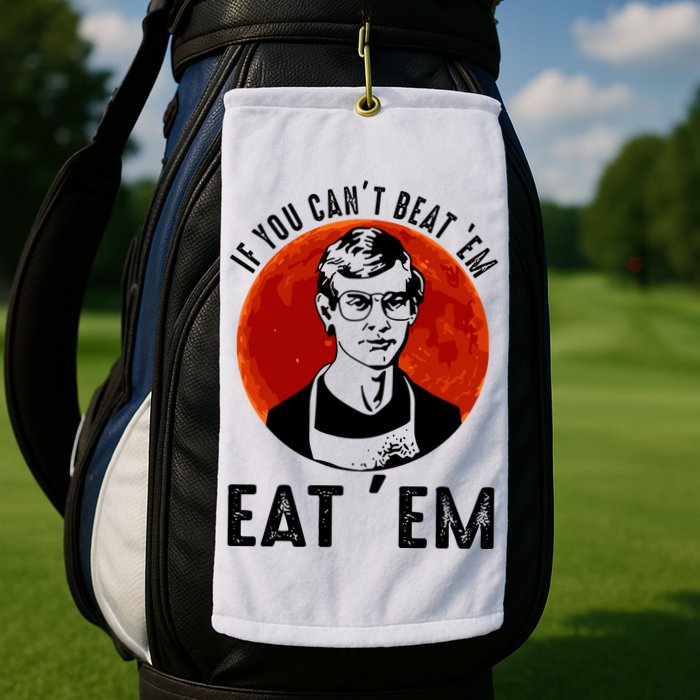 If You Can Beat Em Eat Em Jeffrey Dahmer Golf Towel
