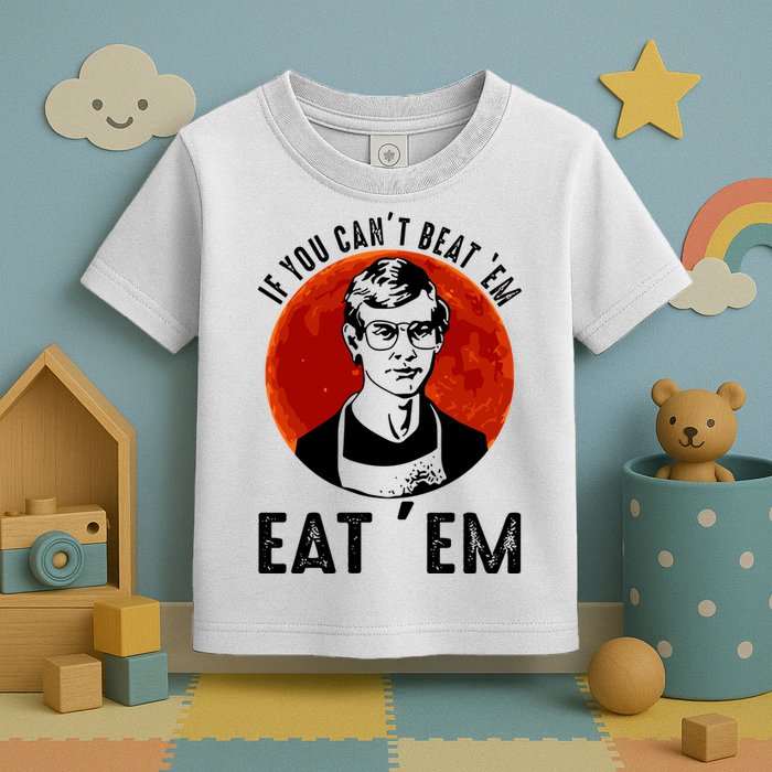 If You Can Beat Em Eat Em Jeffrey Dahmer Toddler T-Shirt