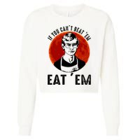 If You Can Beat Em Eat Em Jeffrey Dahmer Cropped Pullover Crew