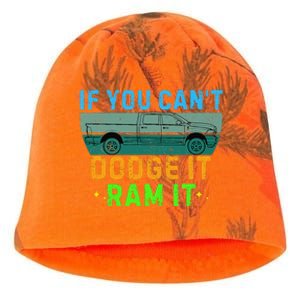 If You CanT Dodge It Ram It Pickup Truck Saying Owner Kati - Camo Knit Beanie