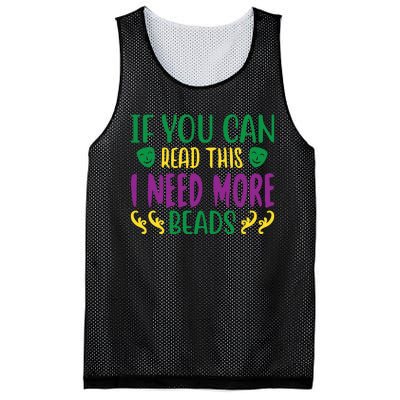 If You Can Read This I Need More Beads Mesh Reversible Basketball Jersey Tank