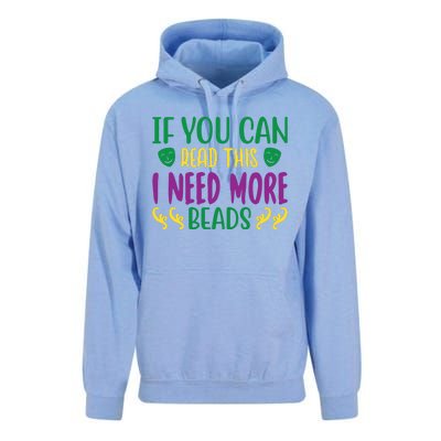 If You Can Read This I Need More Beads Unisex Surf Hoodie