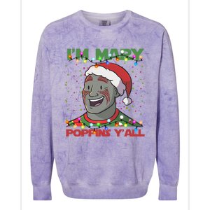 Im Yall Christmas Y Xmas Funny Holiday Season Colorblast Crewneck Sweatshirt