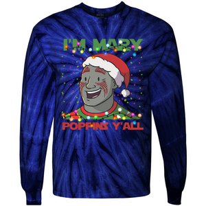 Im Yall Christmas Y Xmas Funny Holiday Season Tie-Dye Long Sleeve Shirt