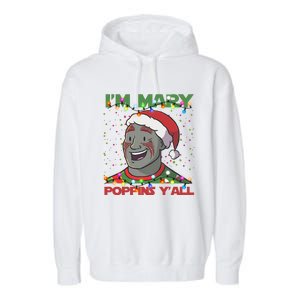 Im Yall Christmas Y Xmas Funny Holiday Season Garment-Dyed Fleece Hoodie