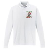 Im Yall Christmas Y Xmas Funny Holiday Season Performance Long Sleeve Polo