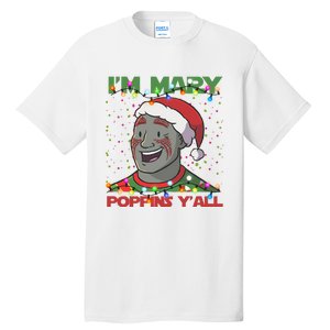 Im Yall Christmas Y Xmas Funny Holiday Season Tall T-Shirt